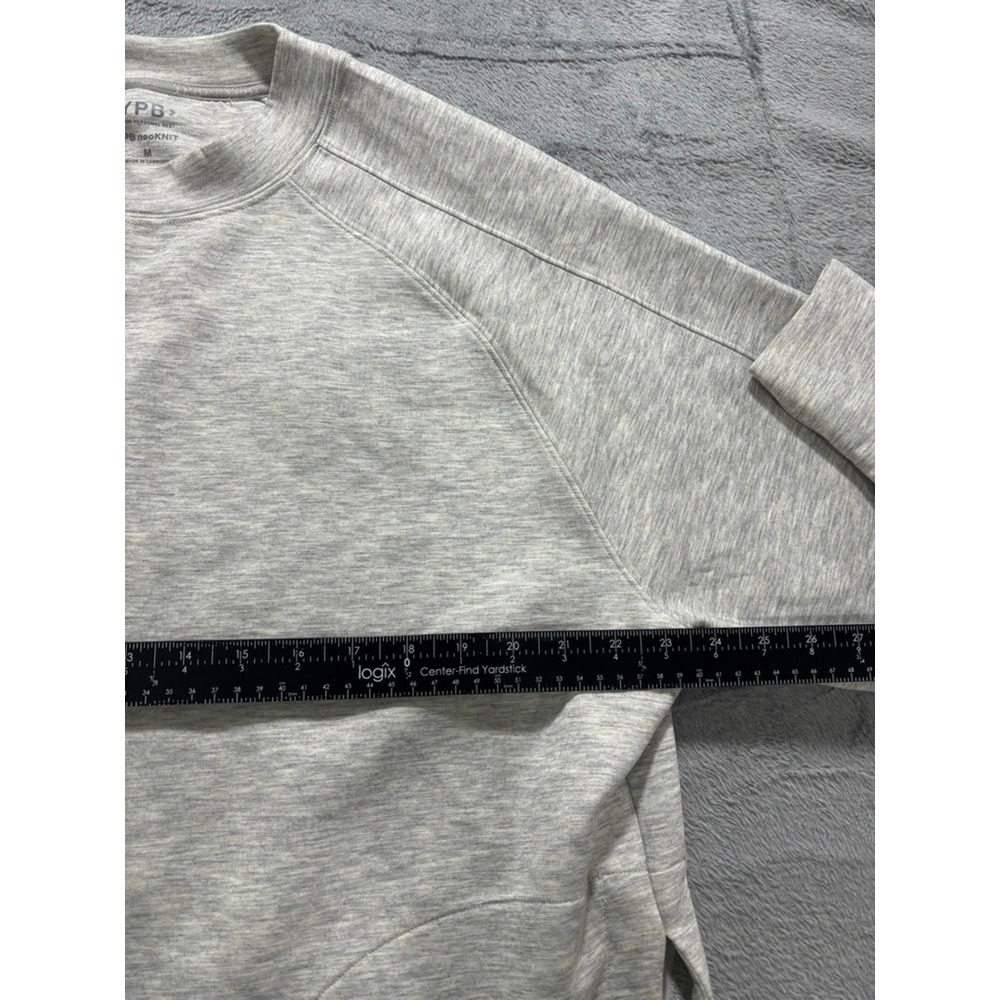 Abercrombie & Fitch YPB neoKNIT Crewneck Sweatshirt Grey Heather Mens Medium - Picture 8 of 12